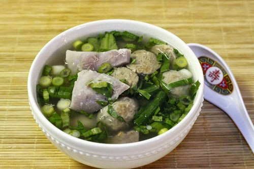 Canh khoai sọ bò viên