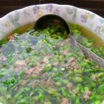 Canh thiên lý nấu cua đồng