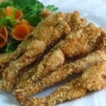 Ếch tẩm vừng rán