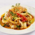 Mực tươi xào sả