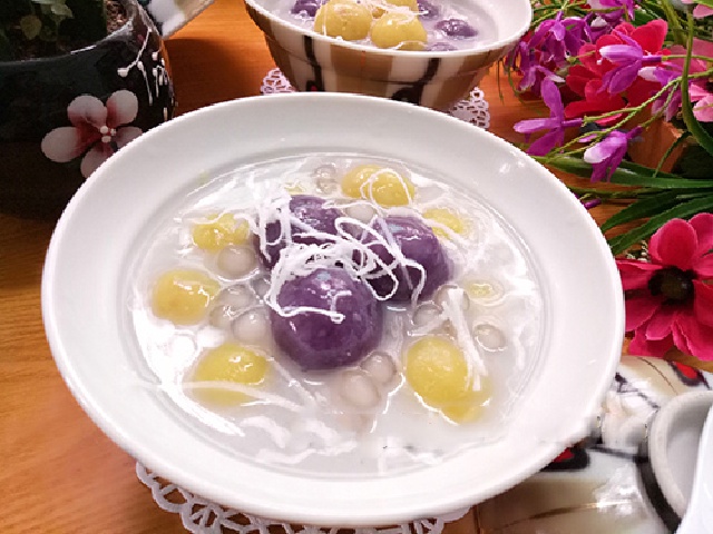 Chè khoai lang trân châu