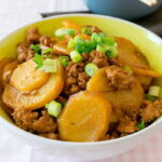 Khoai tây xào thịt băm