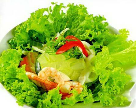 Salad nha đam tôm mực